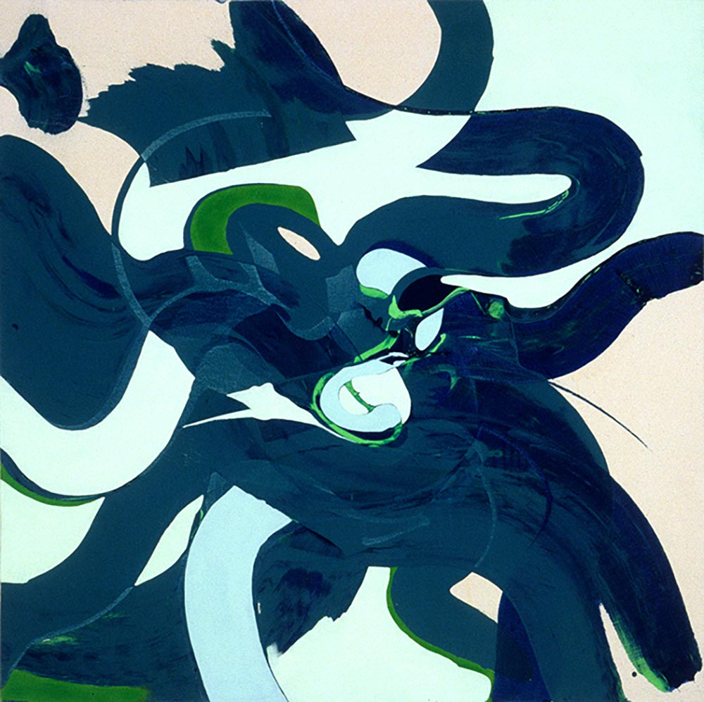 Andrea McCuaig Samuri Hop 2004 Acrylic on canvas 100 x 100cm